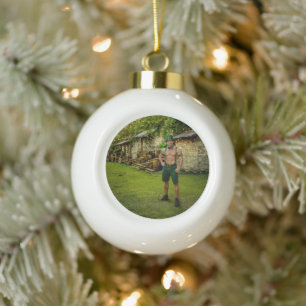 SlipperyJoe's St. Patrick's Dag feestelijke leprec Keramische Bal Ornament