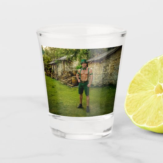 SlipperyJoe's St. Patrick's Dag feestelijke leprec Shot Glas (Voorkant)