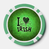 SlipperyJoe's St. Patrick's Day feestdag Ierse pr Poker Chips (Achterkant)