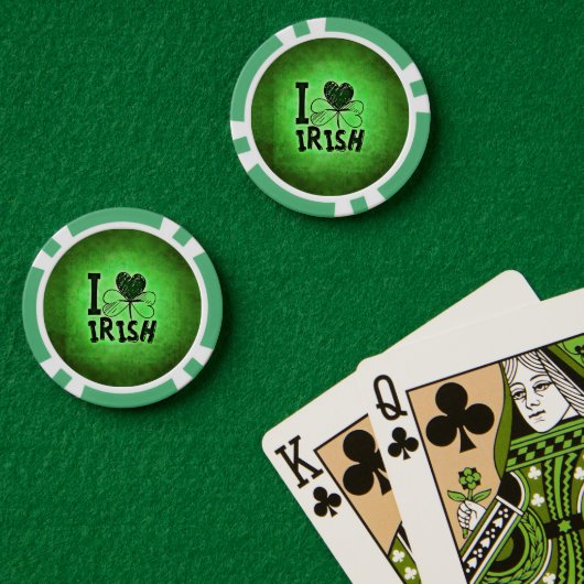 SlipperyJoe's St. Patrick's Day feestdag Ierse pr Poker Chips (Pokertafel (Dubbel))