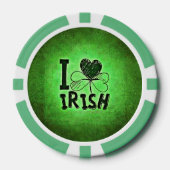 SlipperyJoe's St. Patrick's Day feestdag Ierse pr Poker Chips (Voorkant)