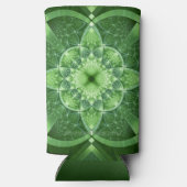 SlipperyJoe's St. Patrick's Day Fractal vortex hol Seltzer Blikjeskoeler (Achterkant)