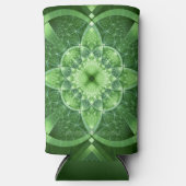 SlipperyJoe's St. Patrick's Day Fractal vortex hol Seltzer Blikjeskoeler (Voorkant)