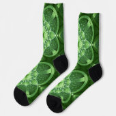 SlipperyJoe's St. Patrick's Day Fractal vortex hol Sokken (Links)