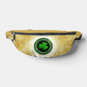 SlipperyJoe's St. Patrick's Day glanzende drieblaa Heuptasje