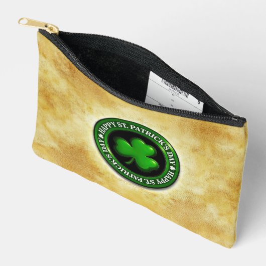 SlipperyJoe's St. Patrick's Day glanzende drieblad Etui (Open)