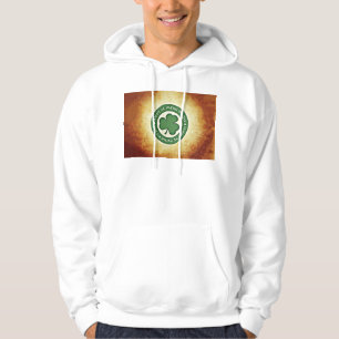 SlipperyJoe's St. Patrick's Day glanzende drieblad Hoodie