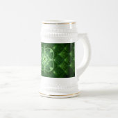 SlipperyJoe's St. Patrick's Day gloeiende vier bla Bierpul (Voorkant rechts)