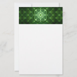 SlipperyJoe's St. Patrick's Day gloeiende vier bla Briefpapier
