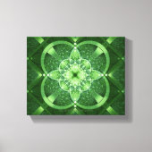 SlipperyJoe's St. Patrick's Day gloeiende vier bla Canvas Afdruk (Voorkant)