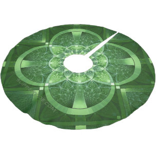 SlipperyJoe's St. Patrick's Day gloeiende vier bla Kerstboom Rok