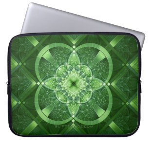 SlipperyJoe's St. Patrick's Day gloeiende vier bla Laptop Sleeve