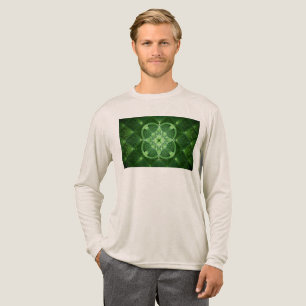 SlipperyJoe's St. Patrick's Day gloeiende vier bla Tri-Blend Shirt