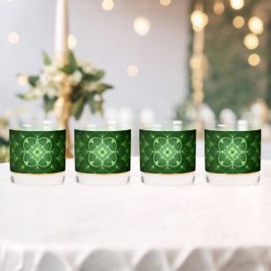 SlipperyJoe's St. Patrick's Day gloeiende vier bla Whisky Glas
