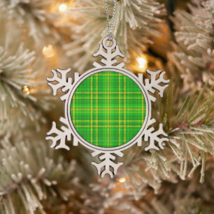 SlipperyJoe's St. Patrick's Day Iers-geïnspireerde Tin Sneeuwvlok Ornament