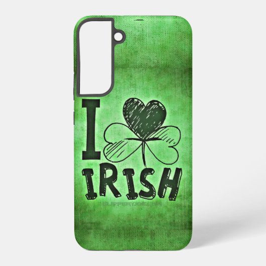 SlipperyJoe's St. Patrick's Day Irish three-leaf c Samsung Galaxy Hoesje (Achterkant)