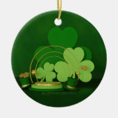 SlipperyJoe's St. Patrick's Day thema kabouter Keramisch Ornament (Voorkant)