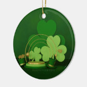 SlipperyJoe's St. Patrick's Day thema kabouter Keramisch Ornament (Links)