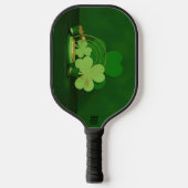 SlipperyJoe's St. Patrick's Day thema kabouter Pickleball Paddle (Voorkant)