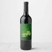 SlipperyJoe's St. Patrick's Day thema kabouter Wijn Etiket (Voorkant)
