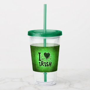 SlipperyJoe's St. Patrick's Day vakantie Ierse gra Acryl Drinkbeker