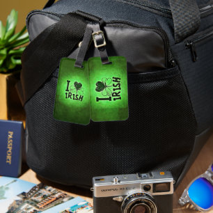 SlipperyJoe's St. Patrick's Day vakantie Ierse gra Bagagelabel