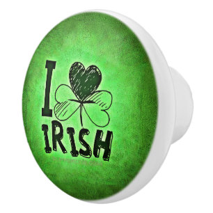 SlipperyJoe's St. Patrick's Day vakantie Ierse gra Keramische Knop