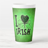 SlipperyJoe's St. Patrick's Day vakantie Ierse gra Latte Mok (Voorkant)