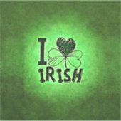 SlipperyJoe's St. Patrick's Day vakantie Ierse gra Sticker (Voorkant)