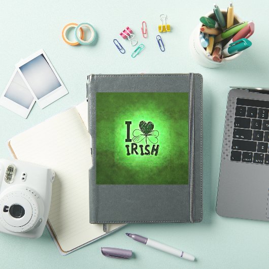 SlipperyJoe's St. Patrick's Day vakantie Ierse gra Sticker (iPad Cover)