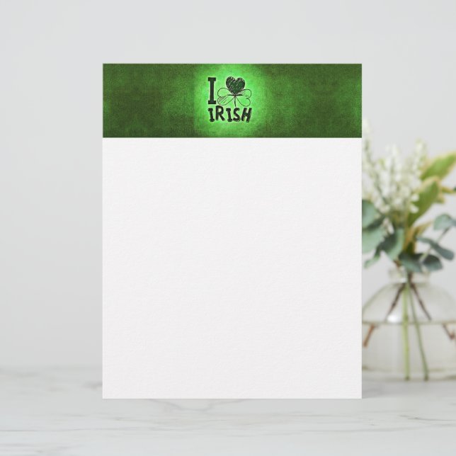 SlipperyJoe's St. Patrick's Day vakantie Ierse pr Briefhoofd (Staand voorkant)