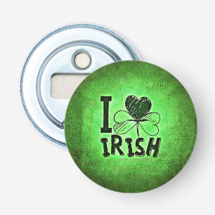 SlipperyJoe's St. Patrick's Day vakantie Ierse pr Button Flesopener