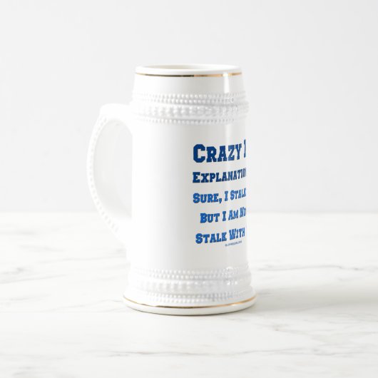 SlipperyJoe's stalk gestoorde fan grappige grap ui Bierpul (Voorkant links)