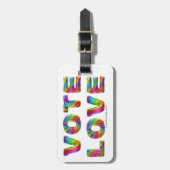 SlipperyJoe's stem liefde gelijkheid gay pride ges Bagagelabel (Voorkant verticaal)