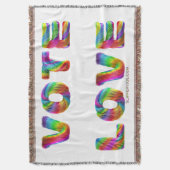 SlipperyJoe's stem liefde gelijkheid gay pride ges Deken (Voorkant Verticaal)