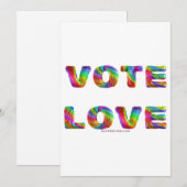 SlipperyJoe's stem liefde gelijkheid gay pride ges Feestdagenkaart (Voorkant / Achterkant)