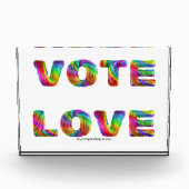 SlipperyJoe's stem liefde gelijkheid gay pride ges Fotoblokken (Voorkant)