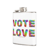 SlipperyJoe's stem liefde gelijkheid gay pride ges Heupfles (Links)