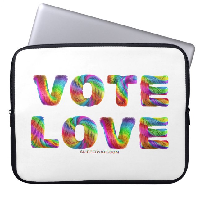 SlipperyJoe's stem liefde gelijkheid gay pride ges Laptop Sleeve (Voorkant)