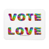 SlipperyJoe's stem liefde gelijkheid gay pride ges Magneet (Horizontaal)