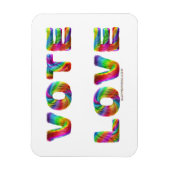 SlipperyJoe's stem liefde gelijkheid gay pride ges Magneet (Verticaal)