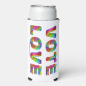 SlipperyJoe's stem liefde gelijkheid gay pride ges Seltzer Blikjeskoeler (Seltzer Voorkant)