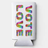 SlipperyJoe's stem liefde gelijkheid gay pride ges Seltzer Blikjeskoeler (Achterkant)