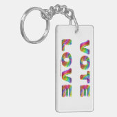 SlipperyJoe's stem liefde gelijkheid gay pride ges Sleutelhanger (Voorkant Links)