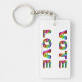 SlipperyJoe's stem liefde gelijkheid gay pride ges Sleutelhanger (Voorkant)