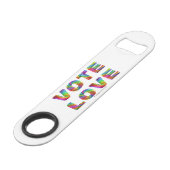 SlipperyJoe's stem liefde gelijkheid gay pride ges Speed Flessenopener (Achterkant Gekanteld)