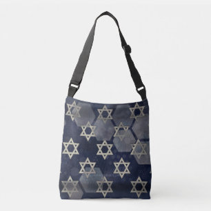 SlipperyJoe's sterke Hanukkah-sfeer Davidster m Crossbody Tas