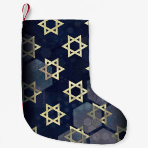 SlipperyJoe's sterke Hanukkah-sfeer Davidster m Kleine Kerstsok