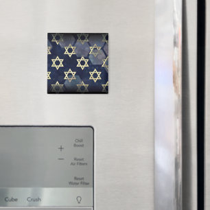SlipperyJoe's sterke Hanukkah-sfeer Davidster m Magneet