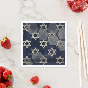 SlipperyJoe's sterke Hanukkah-sfeer Davidster m Servet